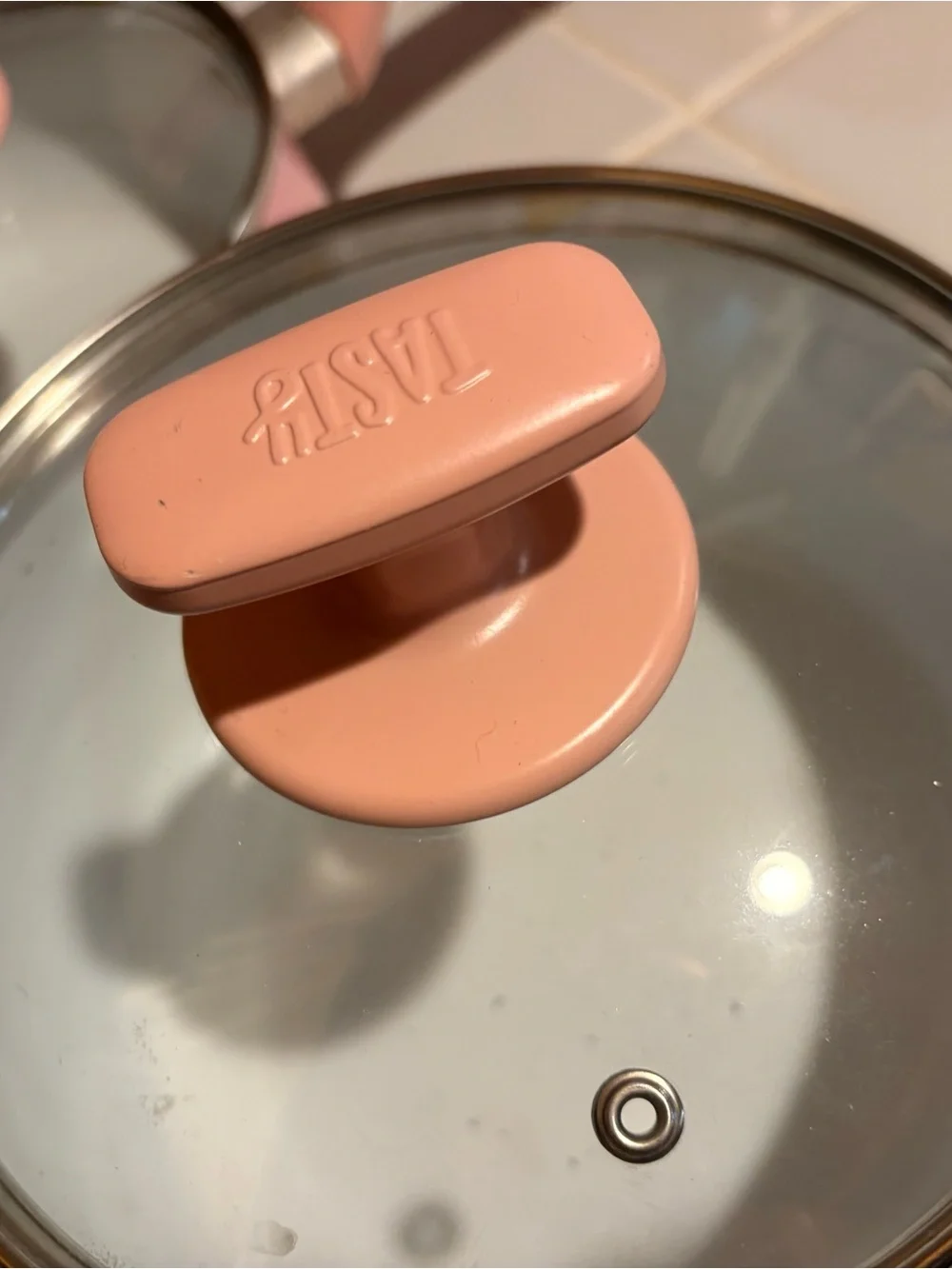 TASTY BRAND - Pink Nonstick Saucepan Set - Stylish Home Kitchen Pans w/ lids